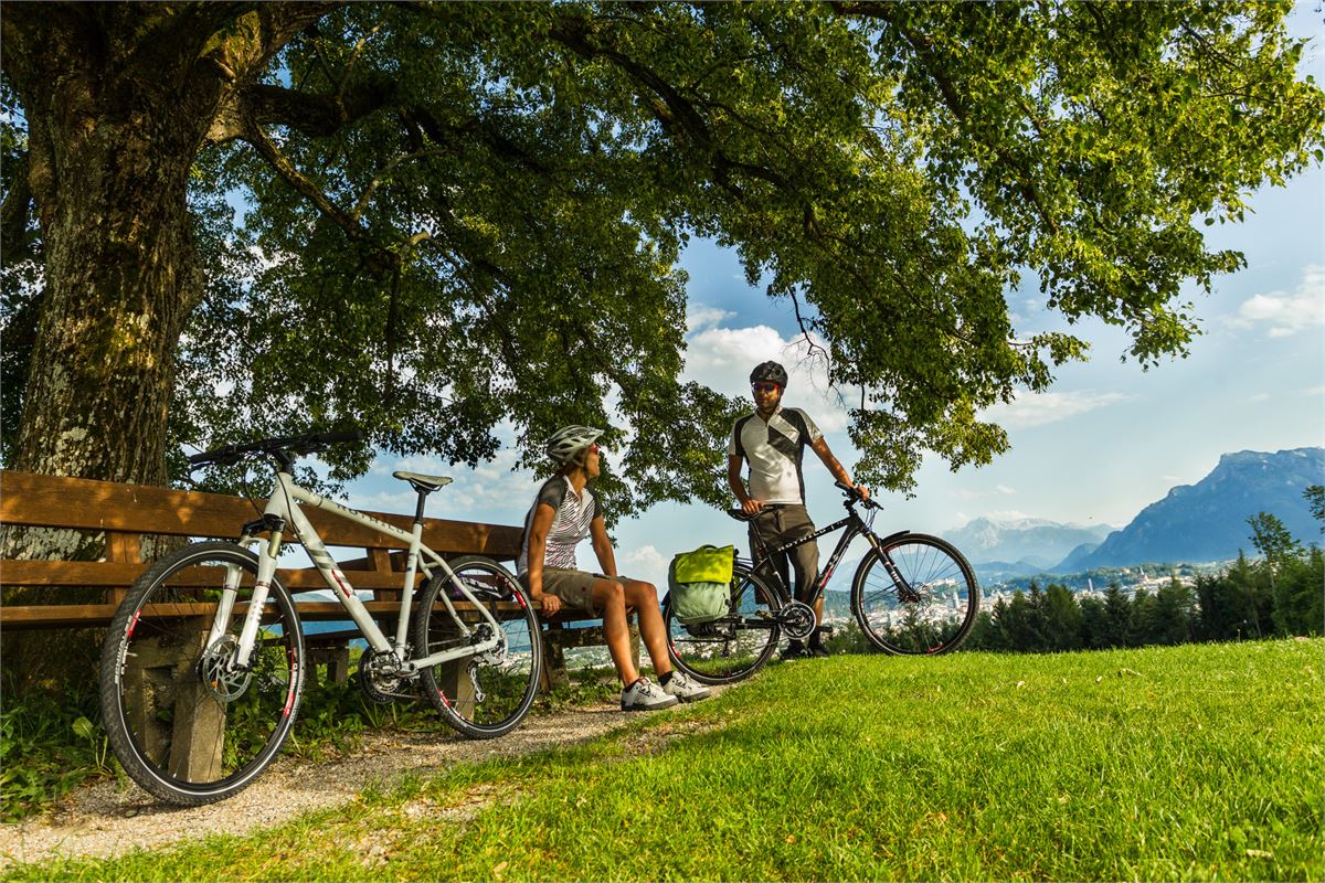 Rast beim Radfahren im Salzburger Land | ©SalzburgerLand Tourismus - Markus Greber