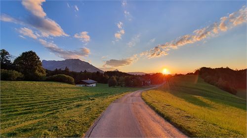 Sonnenuntergang in St. Jakob am Thurn im Sommer | ©TVB Puch