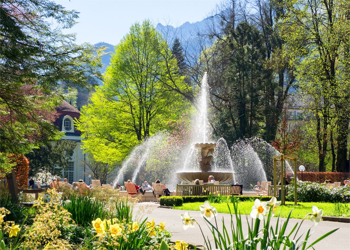 Alpensole Springbrunnen im Kulturgarten | ©Berchtesgadener Land Tourismus