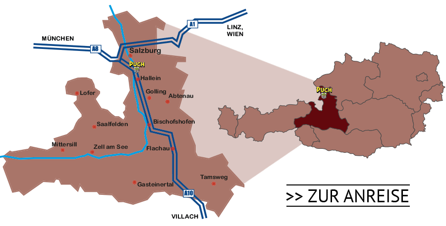 Lage & Anreise nach Puch bei Salzburg