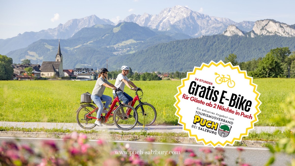 Gratis E-Bike Puch - Foto: TVB Puch - Kuscheiart