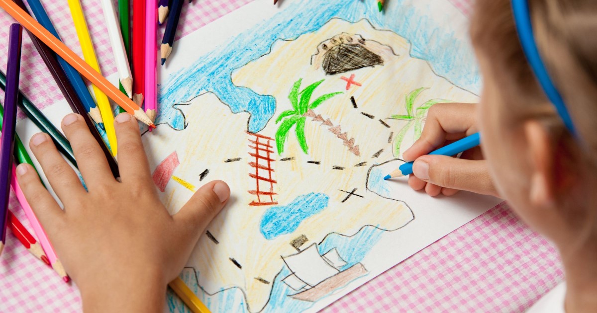 Kinderfasching in Puch - Schatzkarte basteln © Canva.com - Migfoto