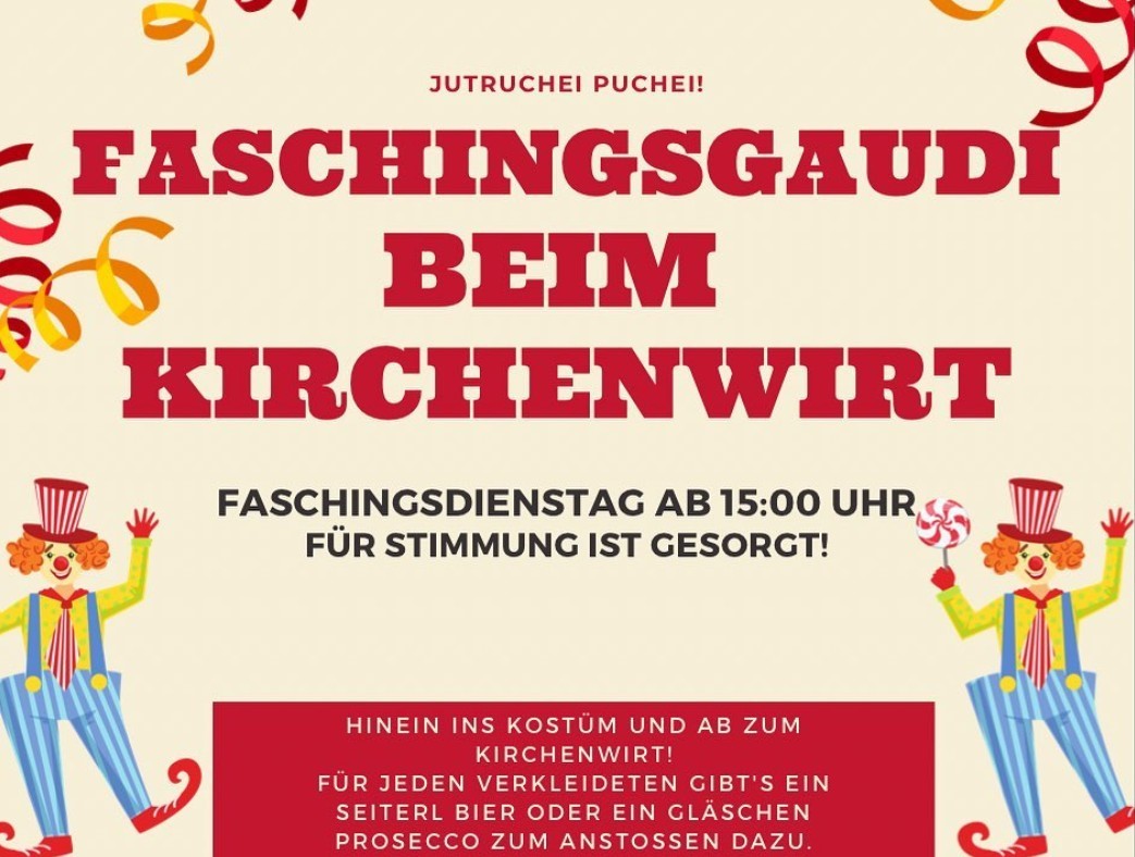 Faschingsgaudi Kirchenwirt Puch