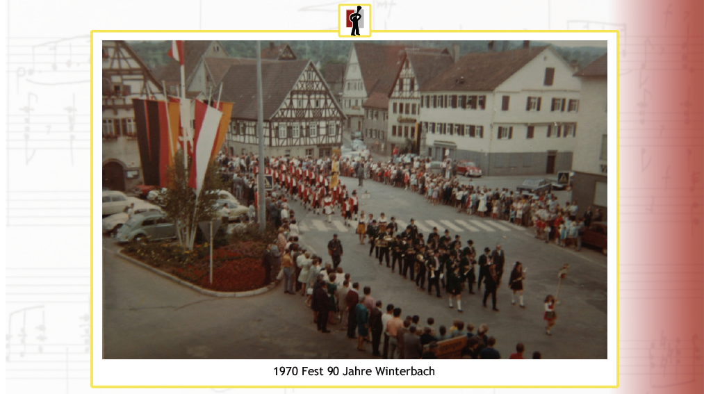 Musikkapelle Puch in Winterbach 1970 - Festcronik