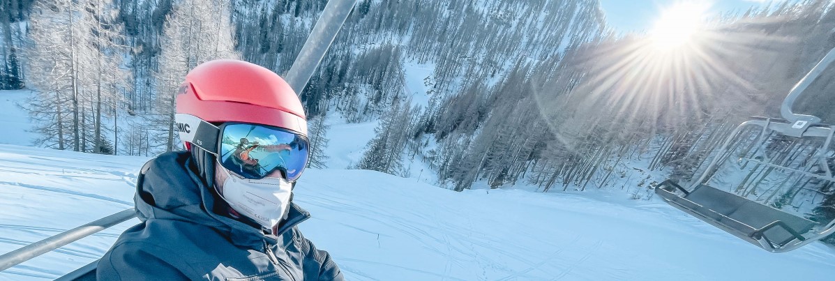 Skifahren mit Maske © Ski amadé