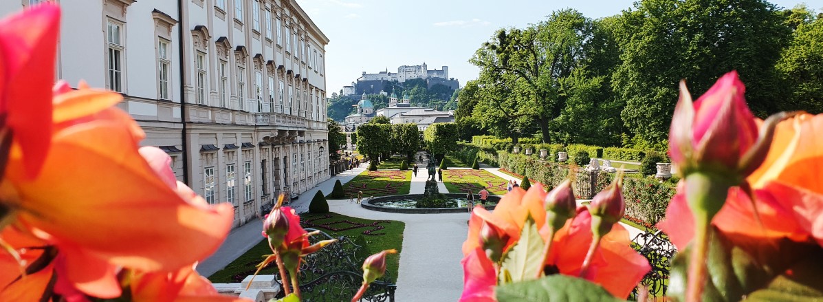 Mirabellgarten mit Festung Hohensalzburg © TVB Puch - Gerber