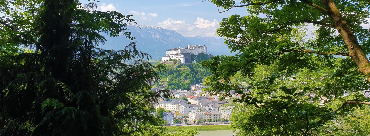 Blick auf die Festung Hohensalzburg vom Kapuzinerberg ©