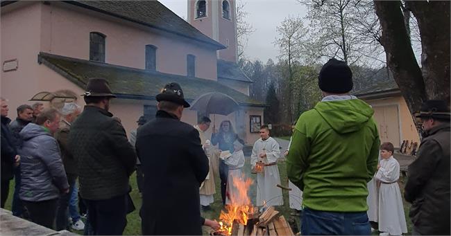 Easter custom: wood consecration in St. Jakob