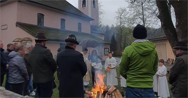 Easter custom: wood consecration in St. Jakob