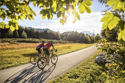 Gravelbiken am Seewaldsee im Tennengau | ©SalzburgerLand Tourismus - Andreas Meyer