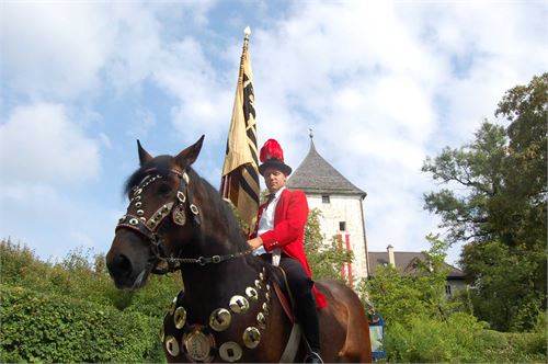 Jakobireiter der Jakobischützen zu St. Jakob am Thurn | ©TVB Puch