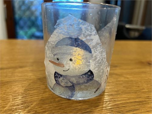 Serviettentechnik für Weihnachtsgeschenke