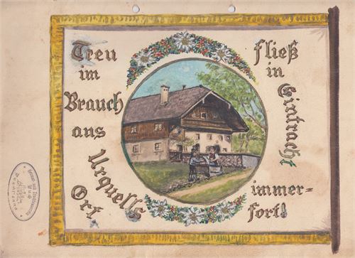 Fahnenweihe D´Puachstoana 1954