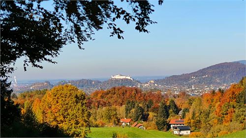 Herbstblick auf die Festung Hohensalzburg