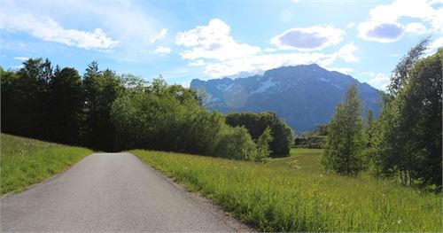 Ausblick Sillergut auf den Untersberg
