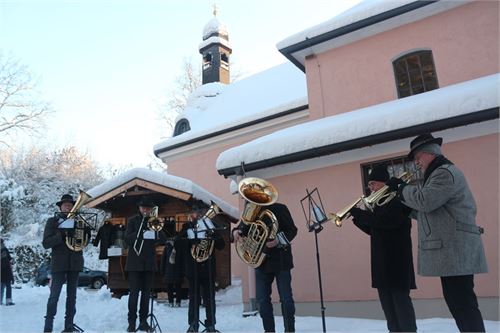 Bläser am Adventmarkt St. Jakob