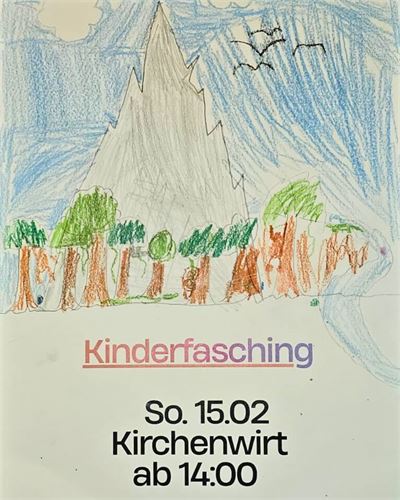 Kinderfasching Puch -  Zeichnung Plakat - Dschungel