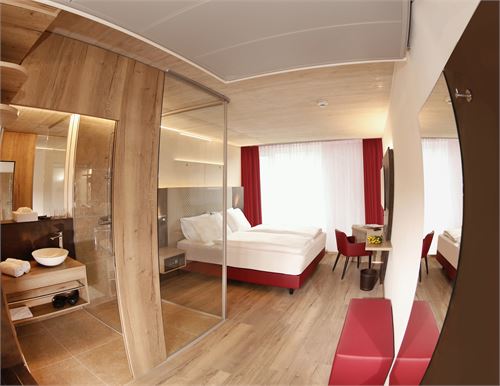 Hotelzimmer im Zentrum für Visionen in Puch Urstein