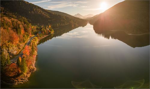 Wiestalstausee im Herbst | ©TVB Puch - Kuscheiart